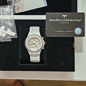 Technomarine White Ceramic Chrono watch